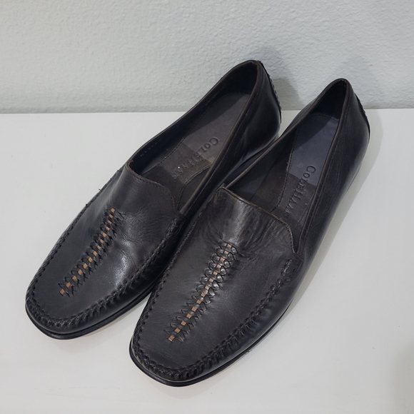 Cole Haan Shoes - Cole Haan Criss Cross Brown Leather Loafer Women's 7.5 B